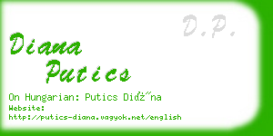 diana putics business card